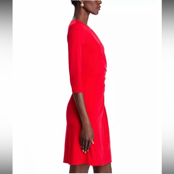 ♥️ Tommy Bahama Clara Dress Red 3/4 SLZ Chain Size L - Picture 5 of 12